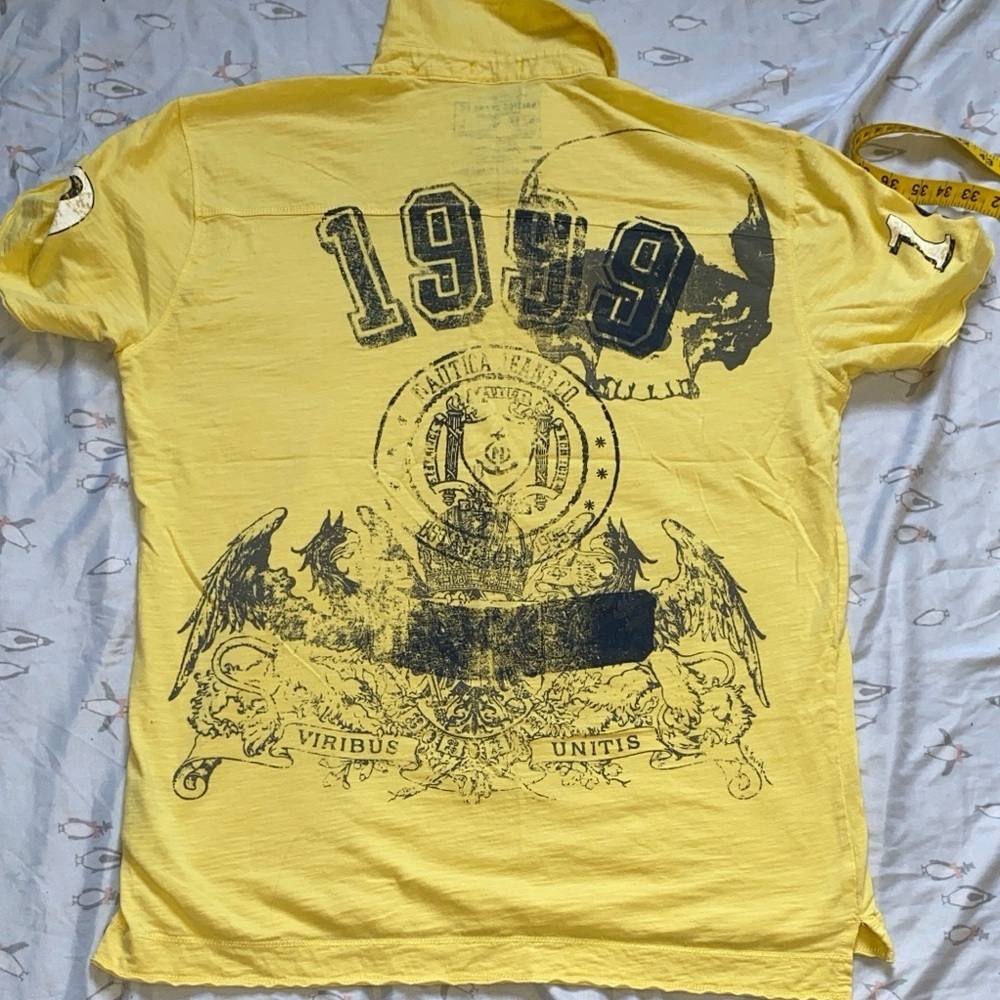 Nautica Men's Polo in Vibrant Yellow - Picture 13 of 15